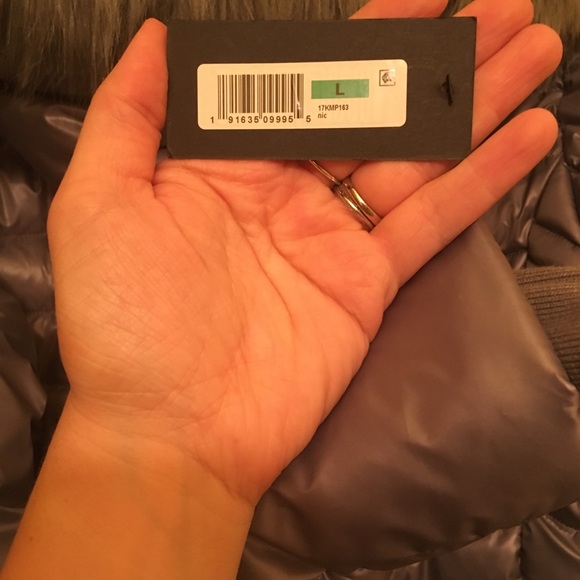 Kenneth Cole New York® Faux Fur Short Puffer - Picture 3 of 3